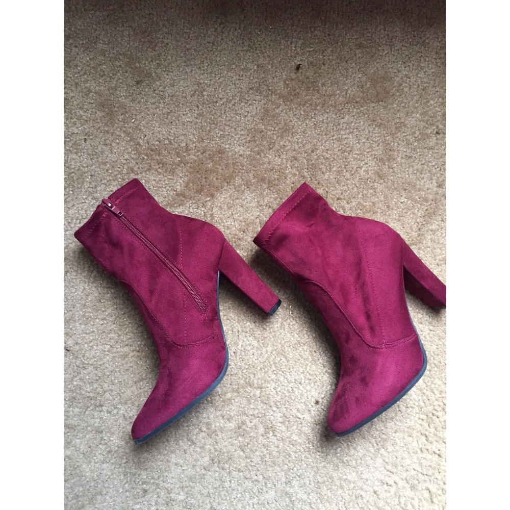 Burgundy Booties